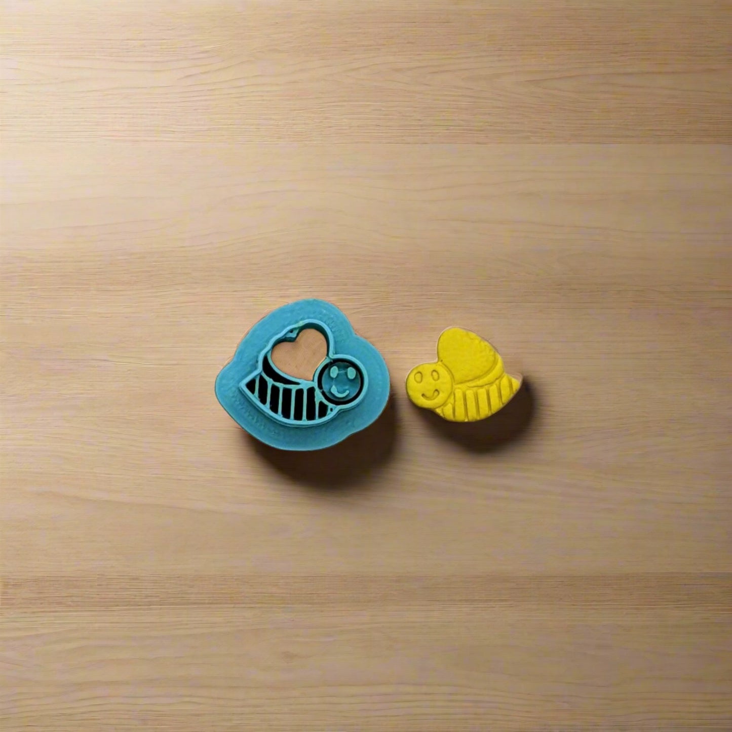Bee with Heart Wings Cookie Cutter for Cookies, Ceramics, Pottery, Polymer Clay, Fondant - Multi-Medium Craft & Baking Tool