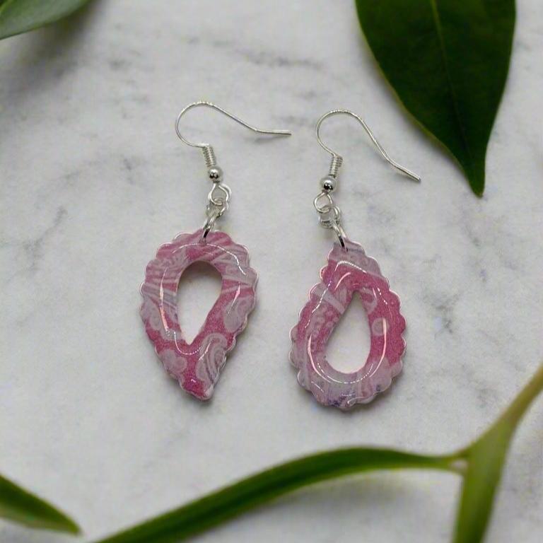 Pink Paisley Water-Soluble Transfer Sheet