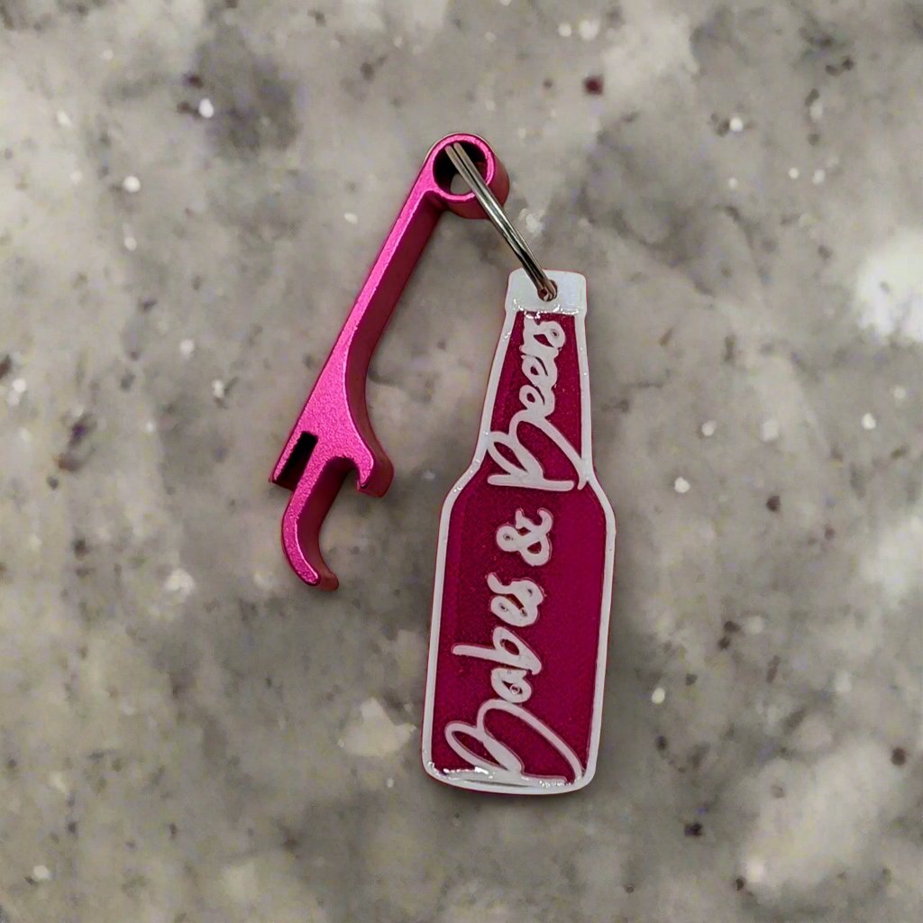 Babes & Beers, Bottle Opener Keychain