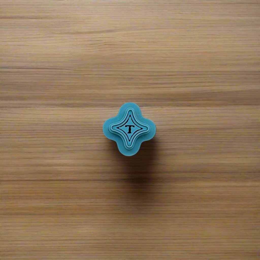 Diamond and T Cookie Cutter: Perfect for Ceramics, Pottery, Polymer Clay & Fondant Crafting | Custom Request