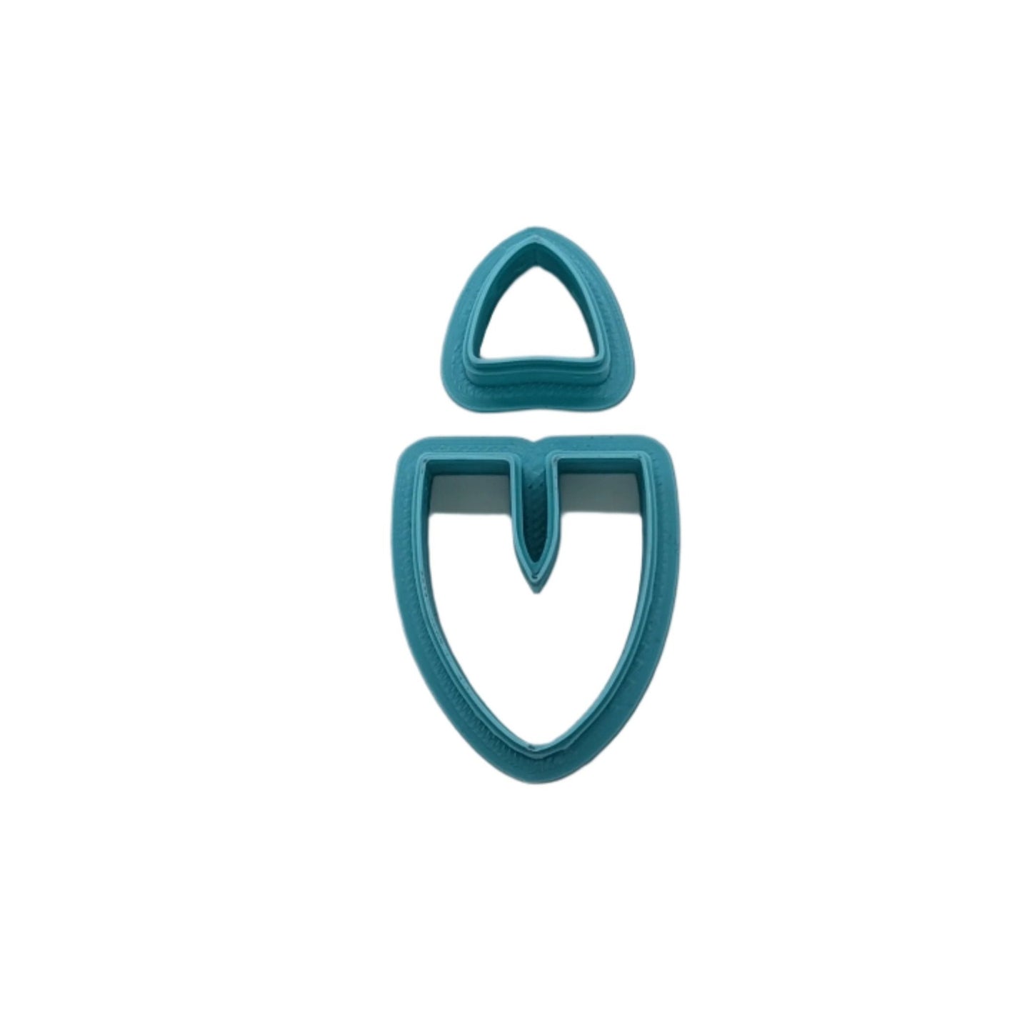 Modern Shield Duo, 2 Piece, Cutter Set: Idea for Polymer Clay, Ceramics, Fondant and More