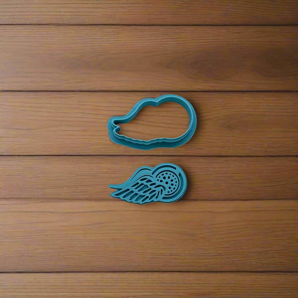 Detroit Red Wings Cookie Cutter & Embossing Stamp: Idea for Cookies, Ceramics, Pottery, Polymer Clay, Fondant