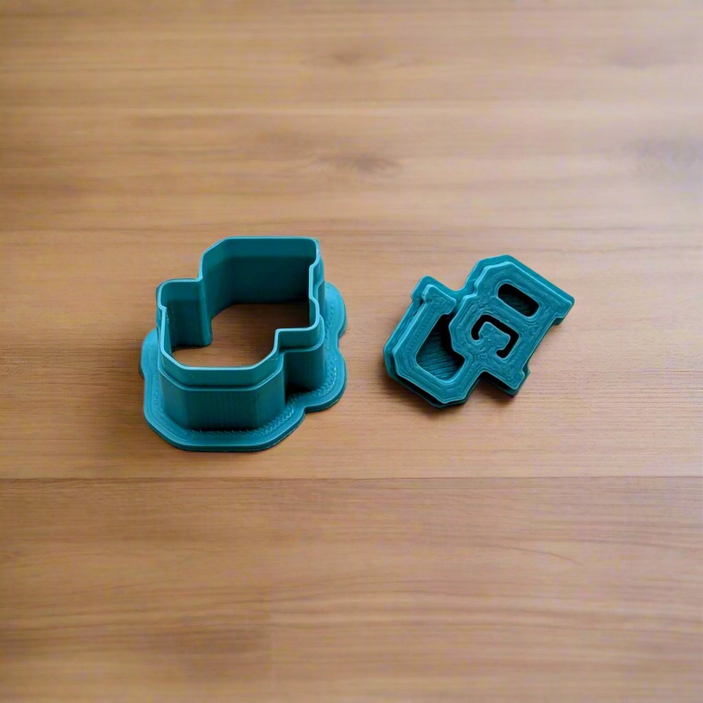 Baylor BU Cutter & Stamp Set - Ideal for Cookies, Ceramics, Pottery, Polymer Clay, Fondant & More