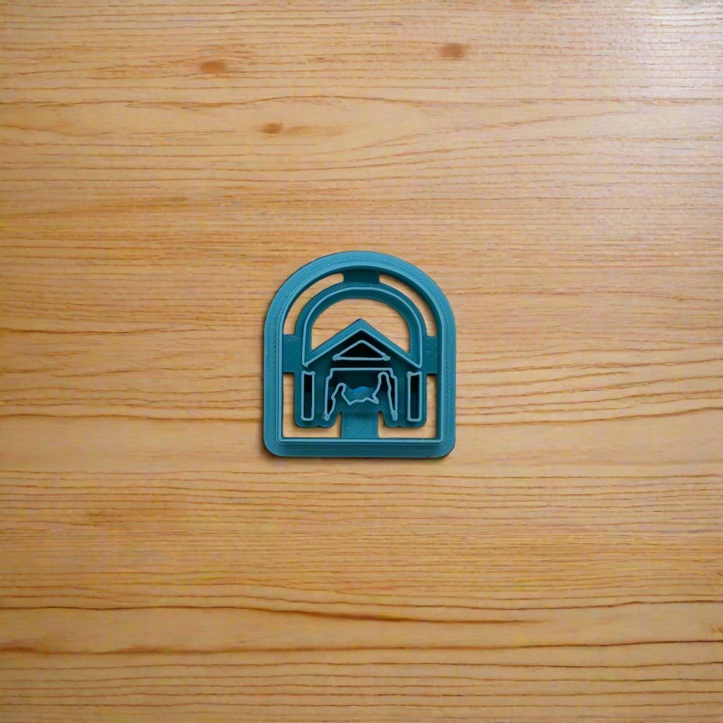 Nativity Scene Under an Arch Clay & Fondant Cutter - Ideal for Ceramics, Pottery, Polymer Clay, Fondant & More