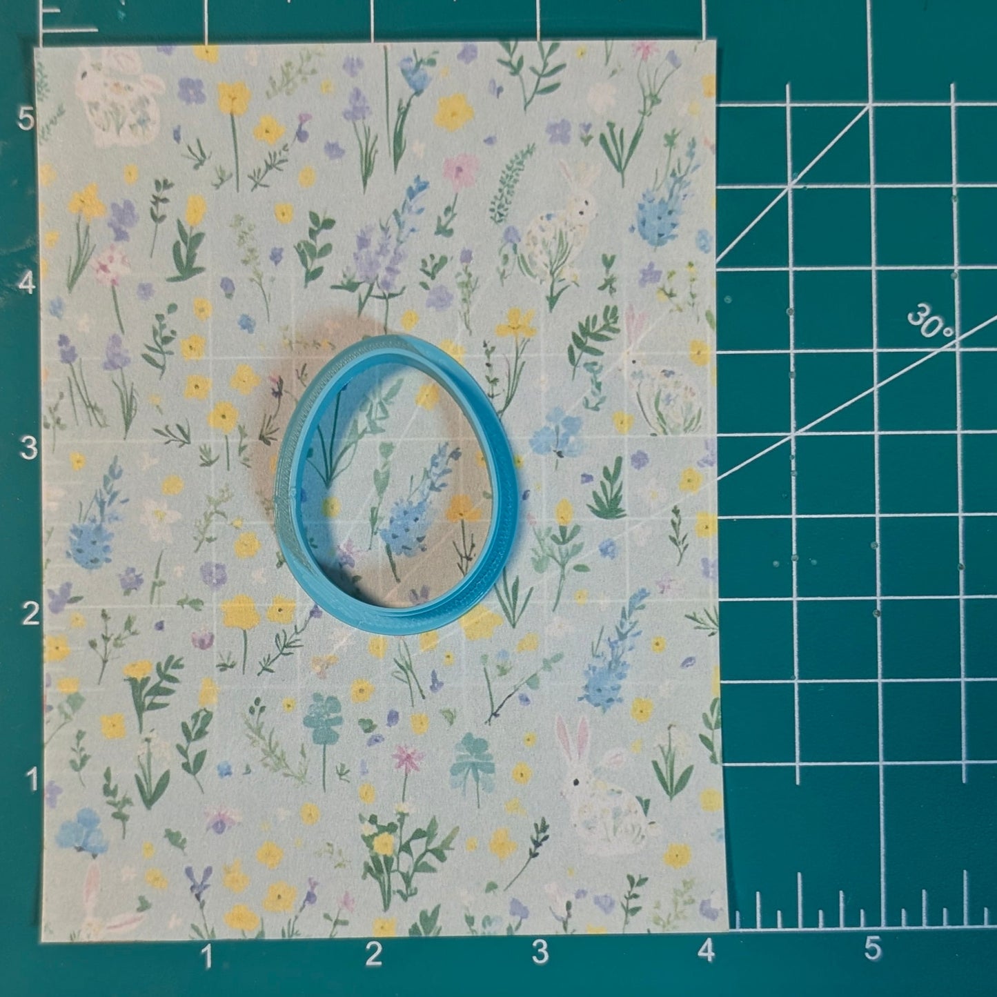 Hidden Bunnies in Spring Flowers Water-Soluble Transfer Sheet