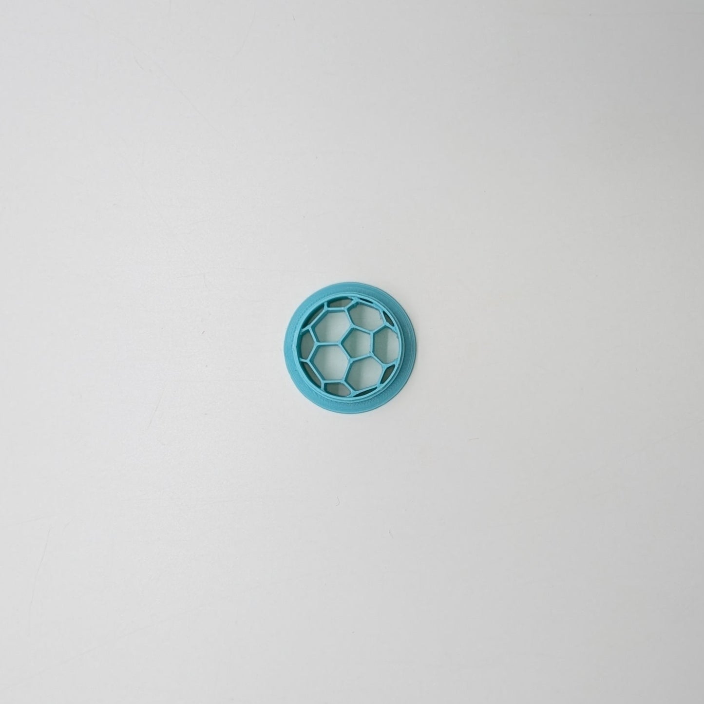 Soccer Ball Cookie Cutter: Ideal for Cookies, Ceramics, Pottery, Polymer Clay, Fondant - Multi-Medium Craft & Baking Tool