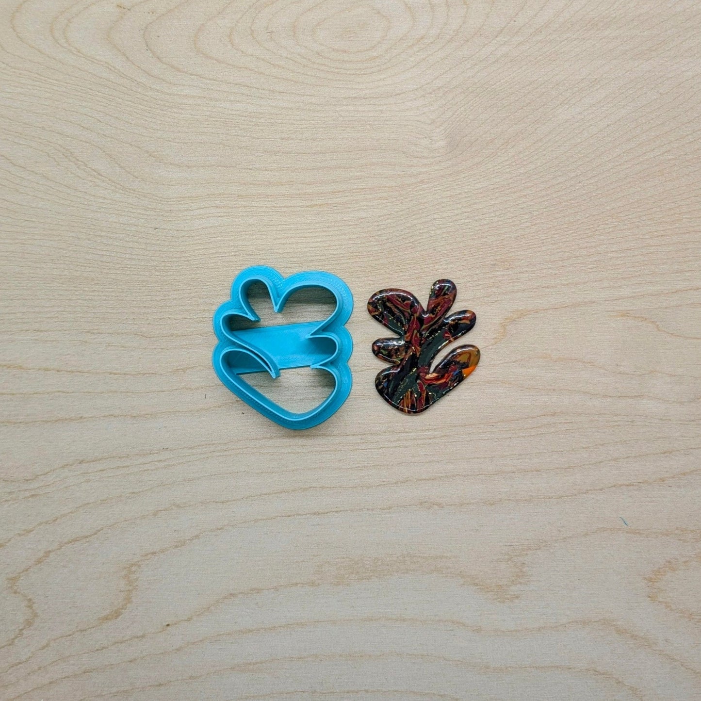 Boho Organic Abstract Bush Shape Cookie Cutter - Style B: Ideal for Cookies, Ceramics, Pottery, Polymer Clay, and Fondant