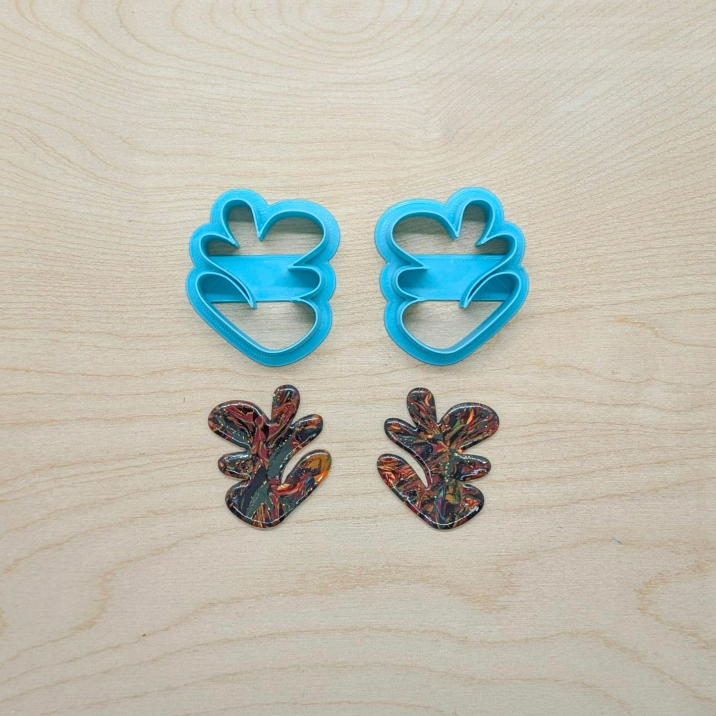 Boho Organic Abstract Bush Shape Cookie Cutter - Style B: Ideal for Cookies, Ceramics, Pottery, Polymer Clay, and Fondant