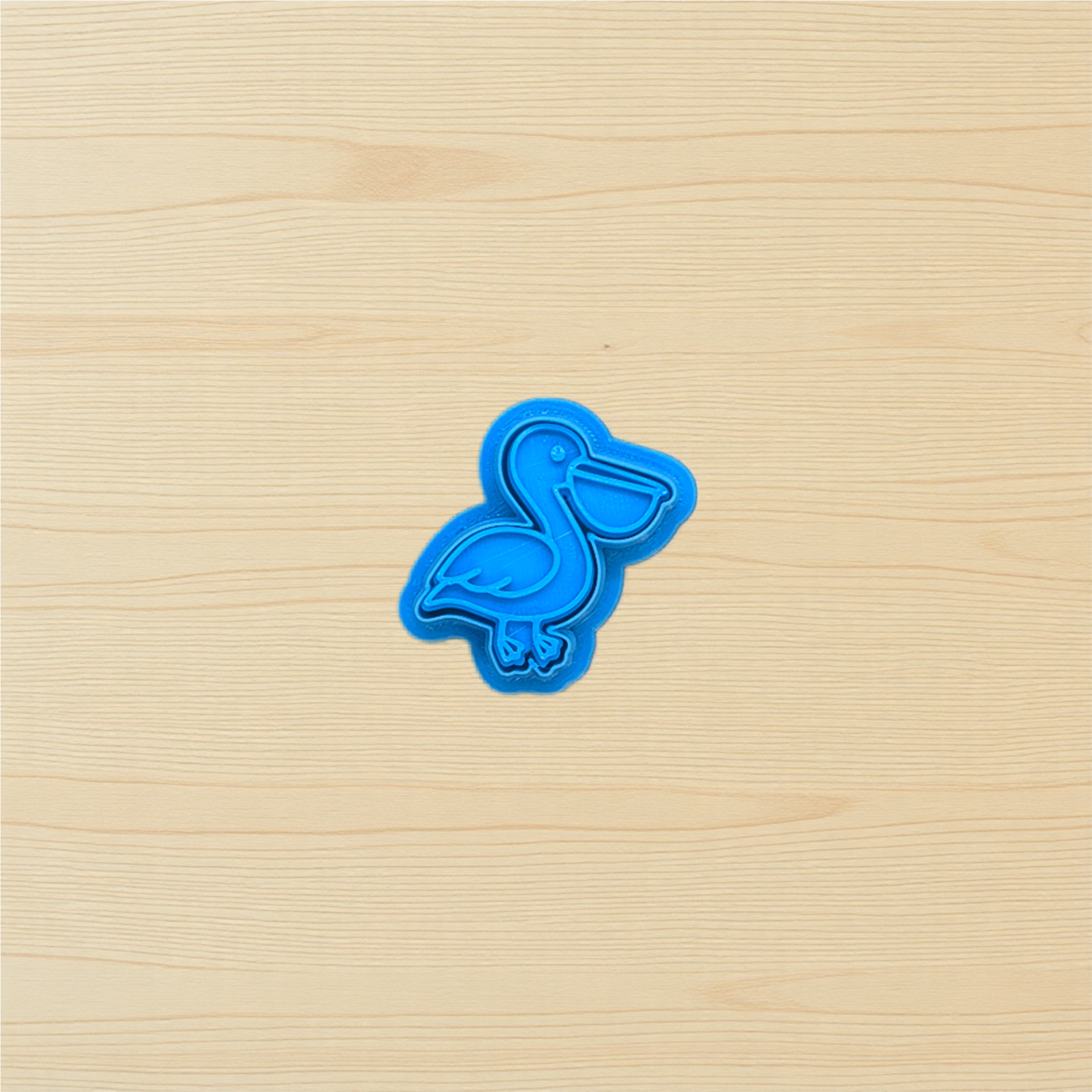 Pelican Cookie Cutter & Stamp Set: Versatile Tool for Cookies, Ceramics, Pottery, Fondant, and More