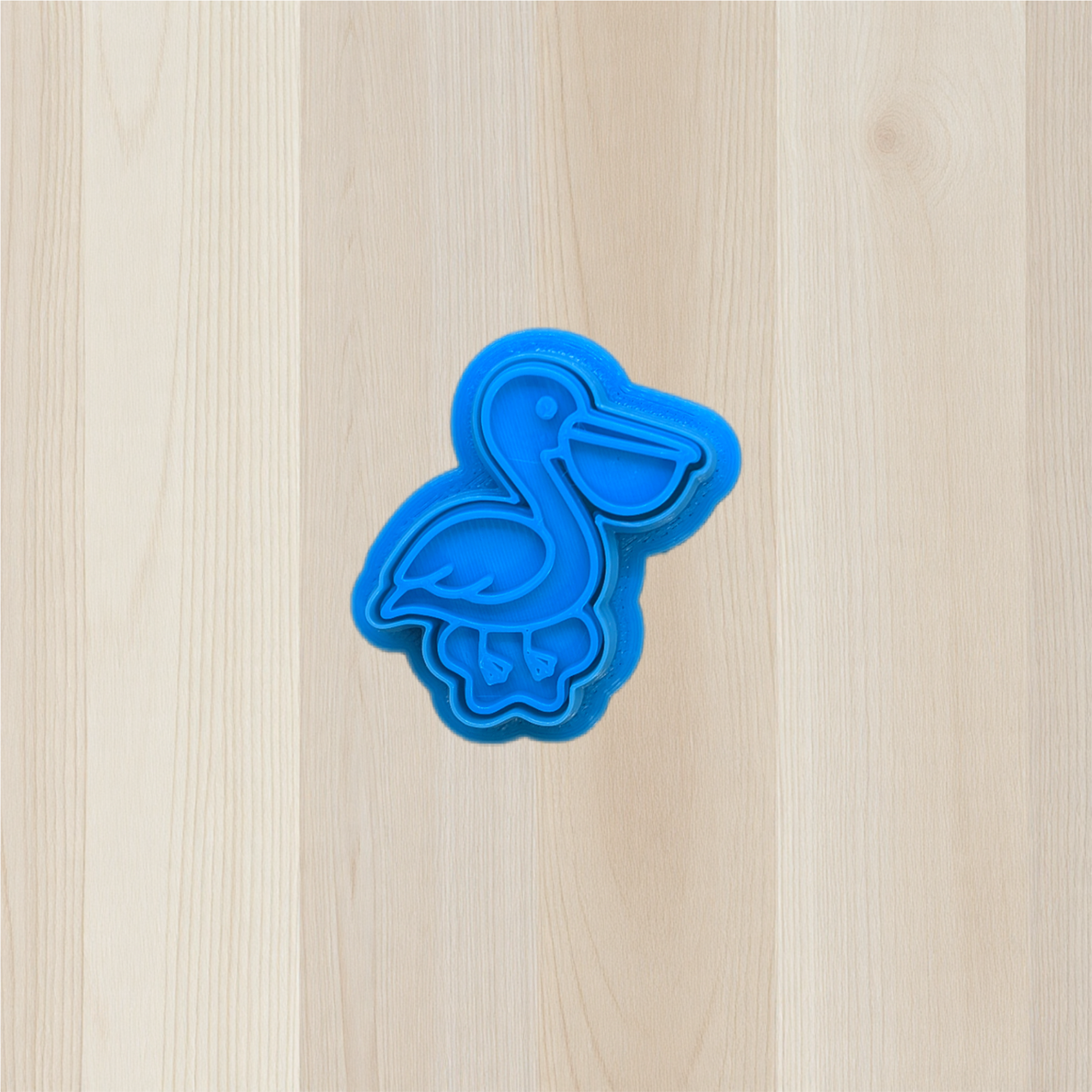 Pelican in a Puddle Cookie Cutter & Stamp Set: Versatile Tool for Cookies, Ceramics, Pottery, Fondant, and More
