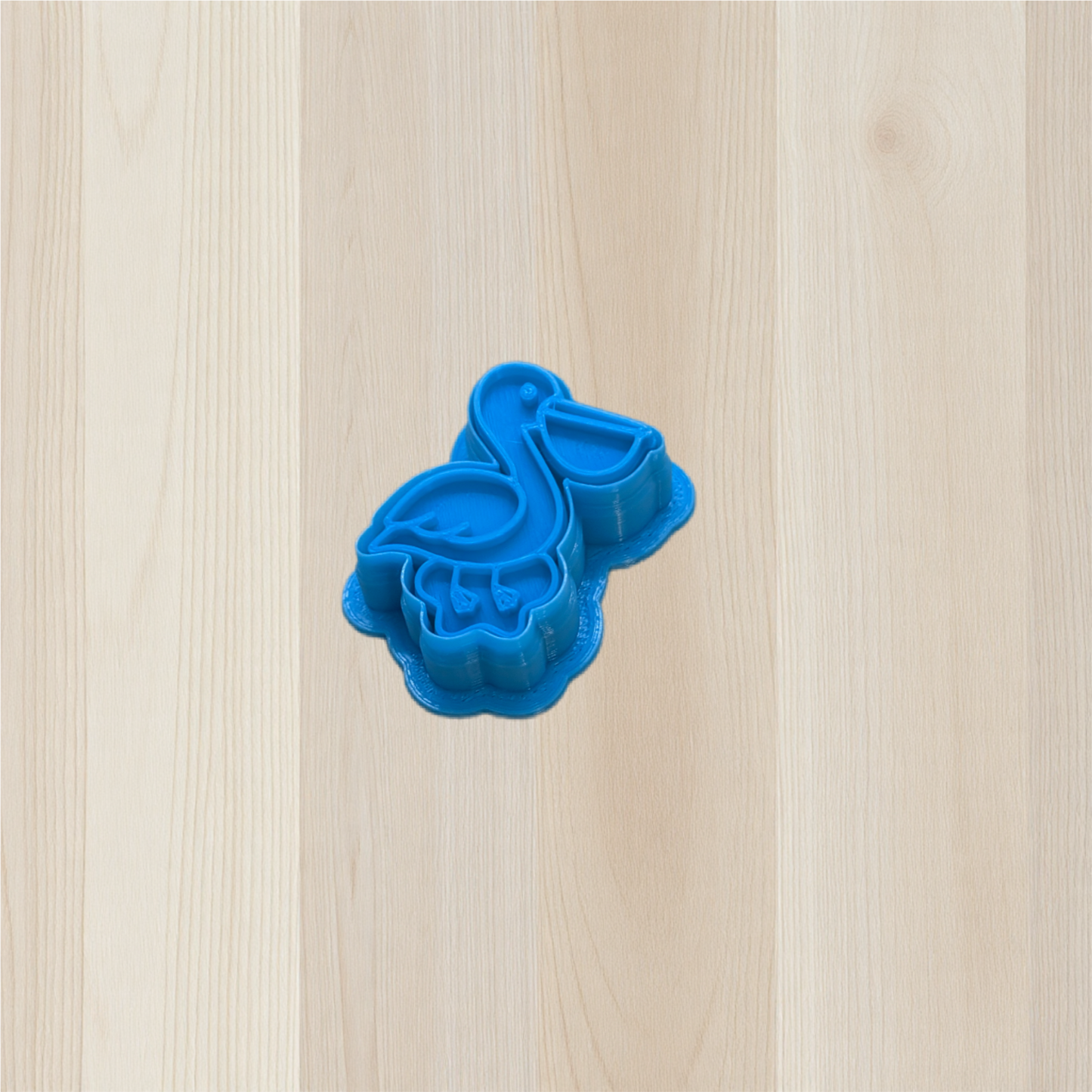 Pelican in a Puddle Cookie Cutter & Stamp Set: Versatile Tool for Cookies, Ceramics, Pottery, Fondant, and More