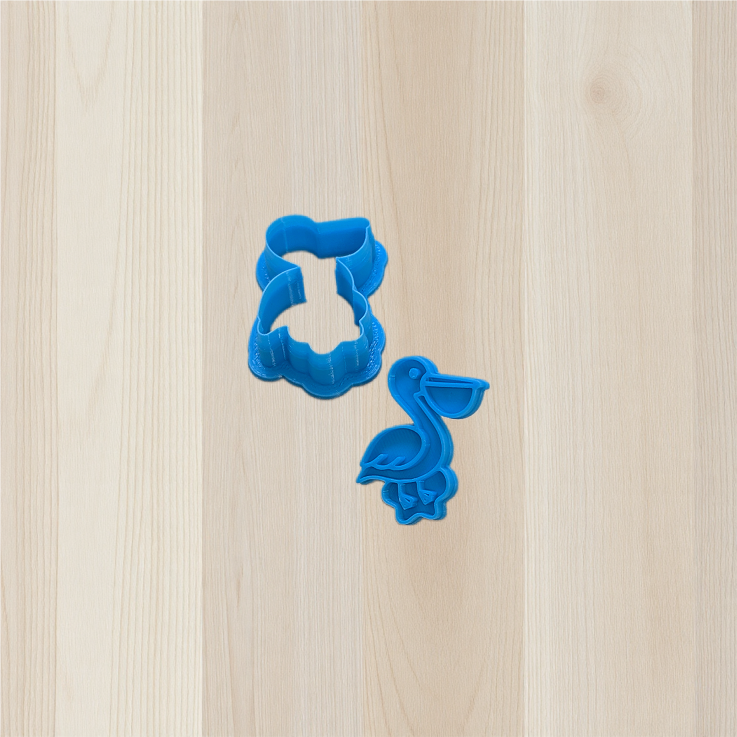 Pelican in a Puddle Cookie Cutter & Stamp Set: Versatile Tool for Cookies, Ceramics, Pottery, Fondant, and More