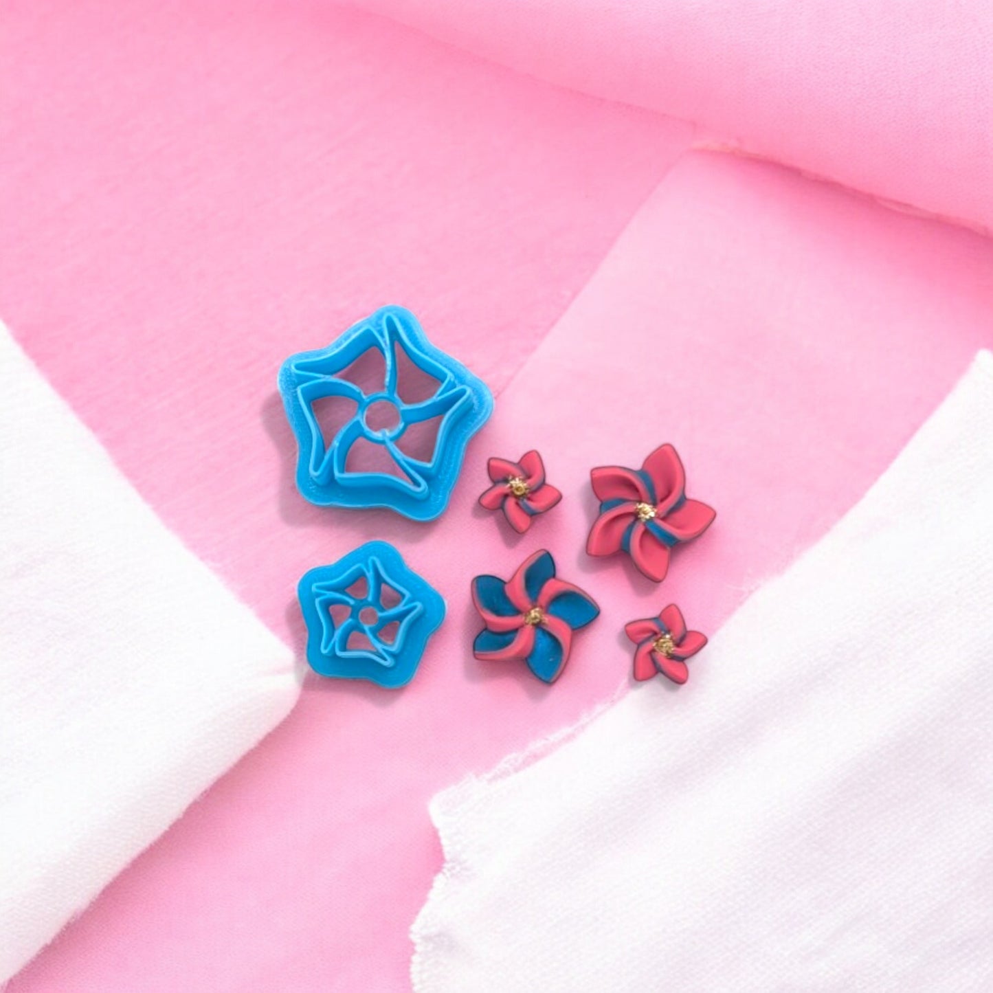 5 Blade Pinwheel Cutter for Cookies, Ceramics, Pottery, Polymer Clay, Fondant - Multi-Medium Craft & Baking Tool