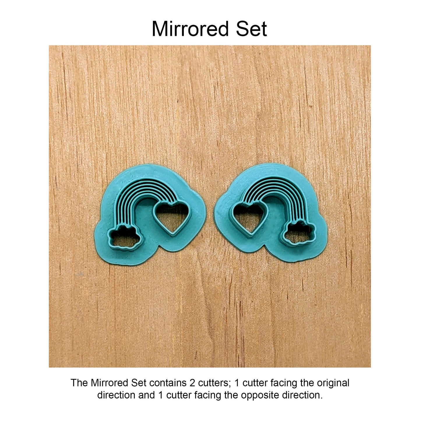 Love in the Clouds Rainbow Cookie Cutter/Clay Cutter