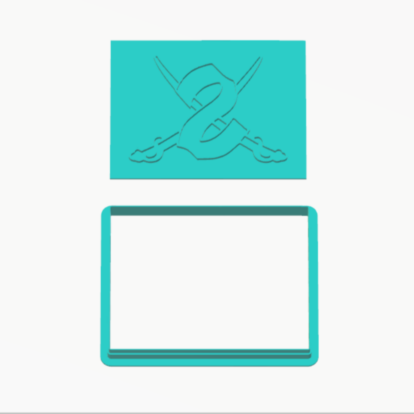 S on Matador Swords Cookie Cutter & Stamp Set: Versatile Tool for Cookies, Ceramics, Pottery, Fondant, and More