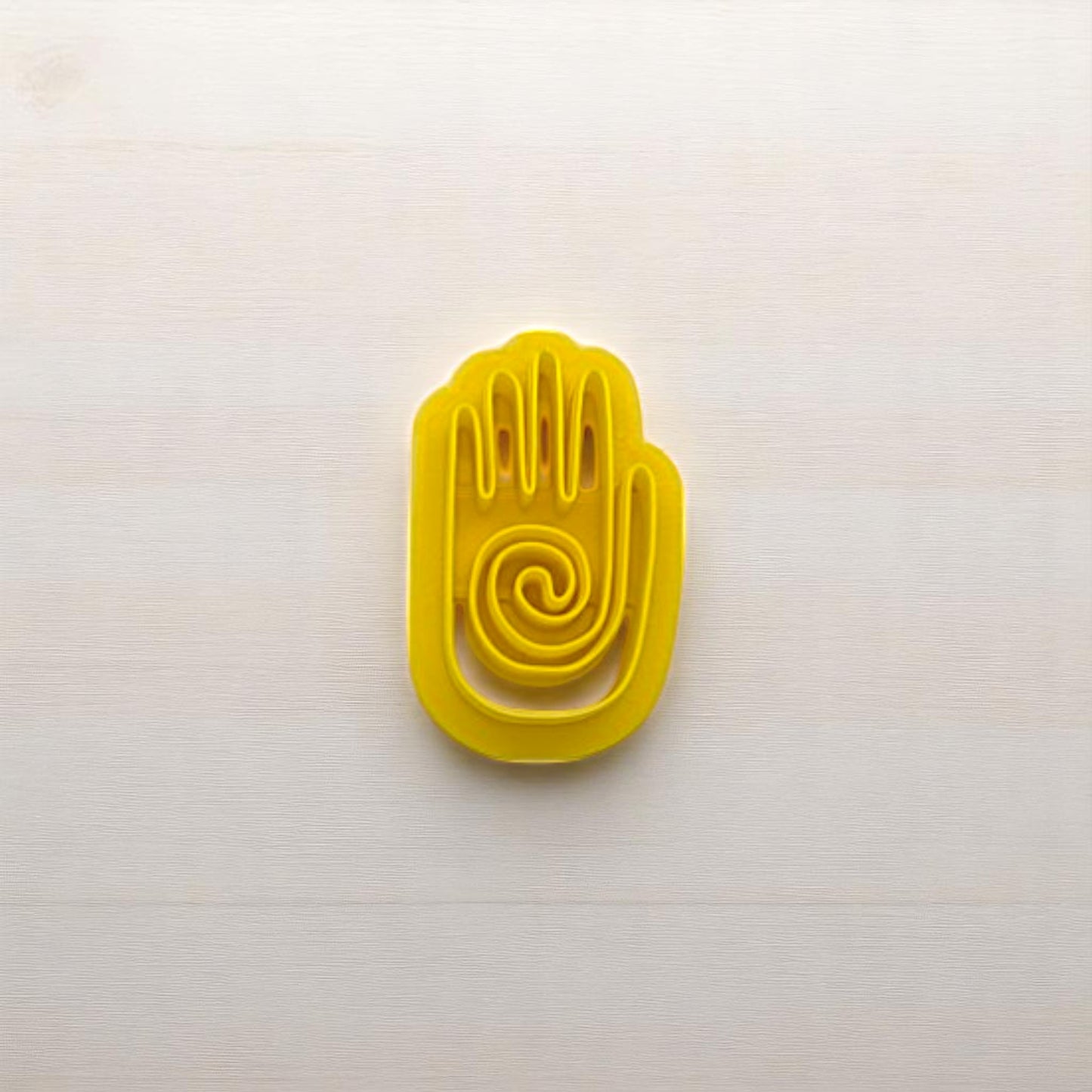 Spiral Hopi Shaman Healing Hand Cookie Cutter: Perfect for Ceramics, Cookies, Polymer Clay & Fondant Creations