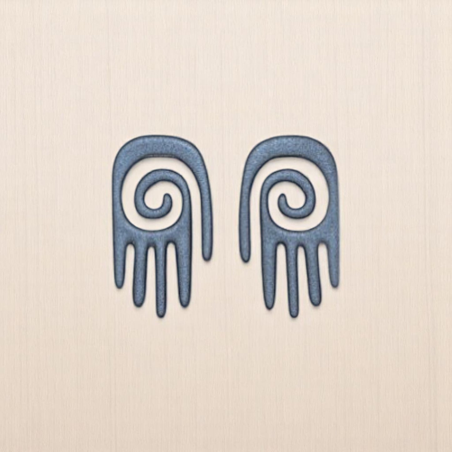 Spiral Hopi Shaman Healing Hand Cookie Cutter: Perfect for Ceramics, Cookies, Polymer Clay & Fondant Creations