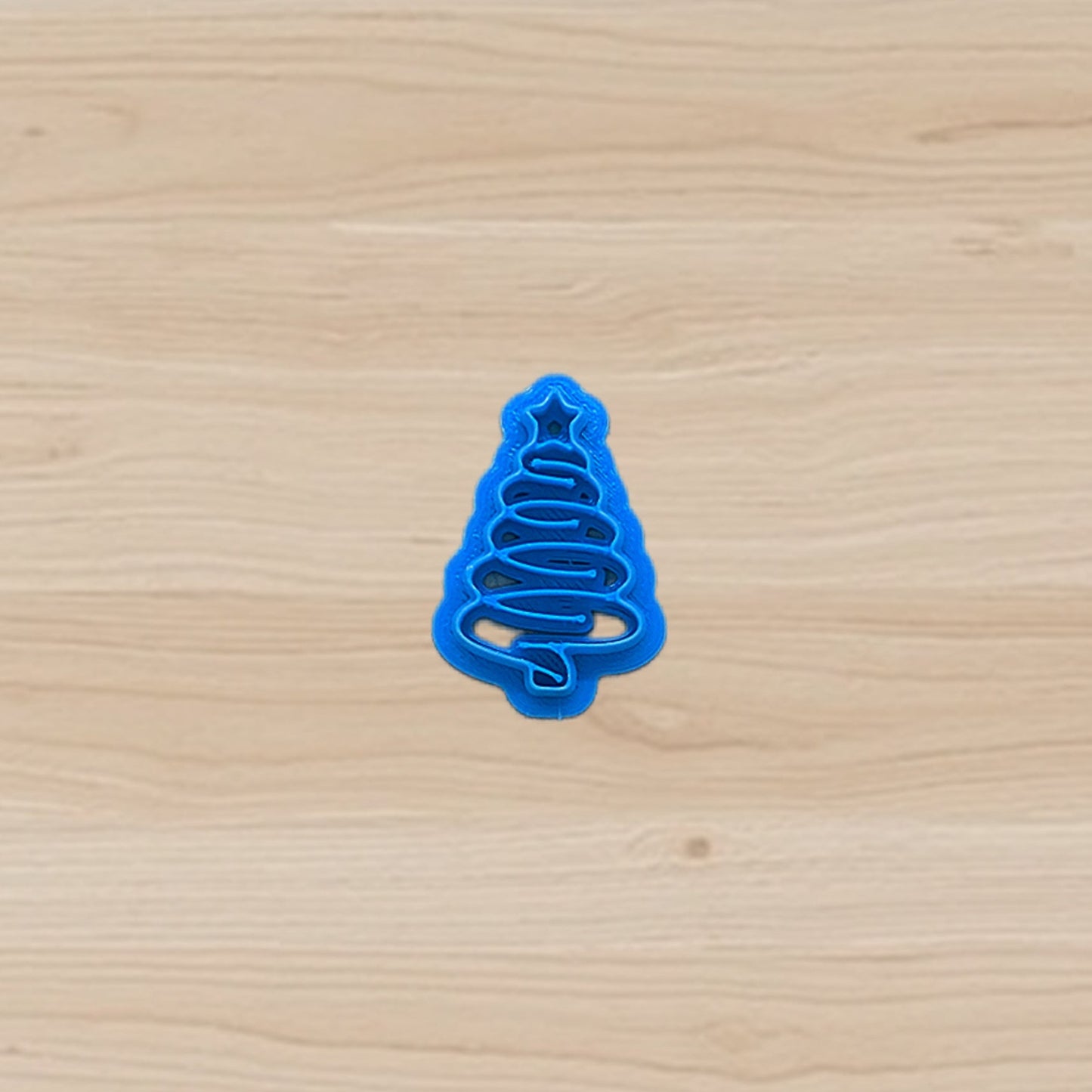 Spiral Spruce Christmas Tree Cookie Cutter: Idea for Cookies, Ceramics, Pottery, Polymer Clay, Fondant