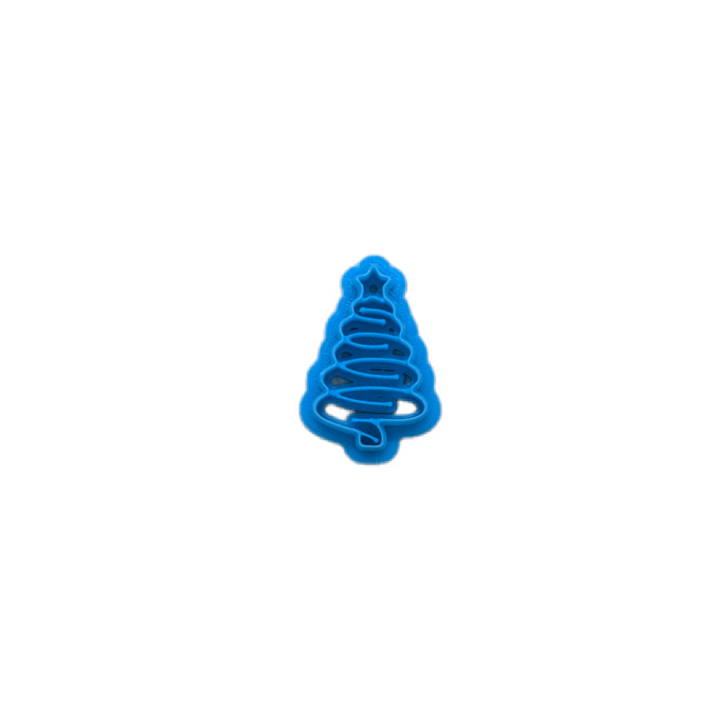 Spiral Spruce Christmas Tree Cookie Cutter: Idea for Cookies, Ceramics, Pottery, Polymer Clay, Fondant