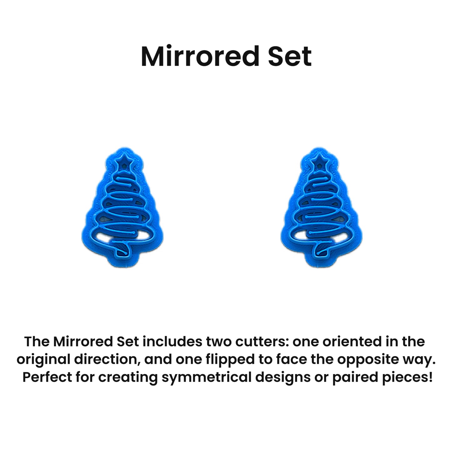 Spiral Spruce Christmas Tree Cookie Cutter: Idea for Cookies, Ceramics, Pottery, Polymer Clay, Fondant