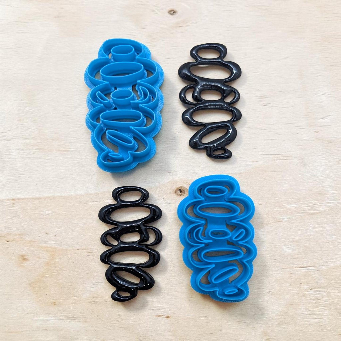 Swanky Stack Boho Clay Cutter | Abstract Organic Earring Mold | Polymer Clay Statement Jewelry Tool