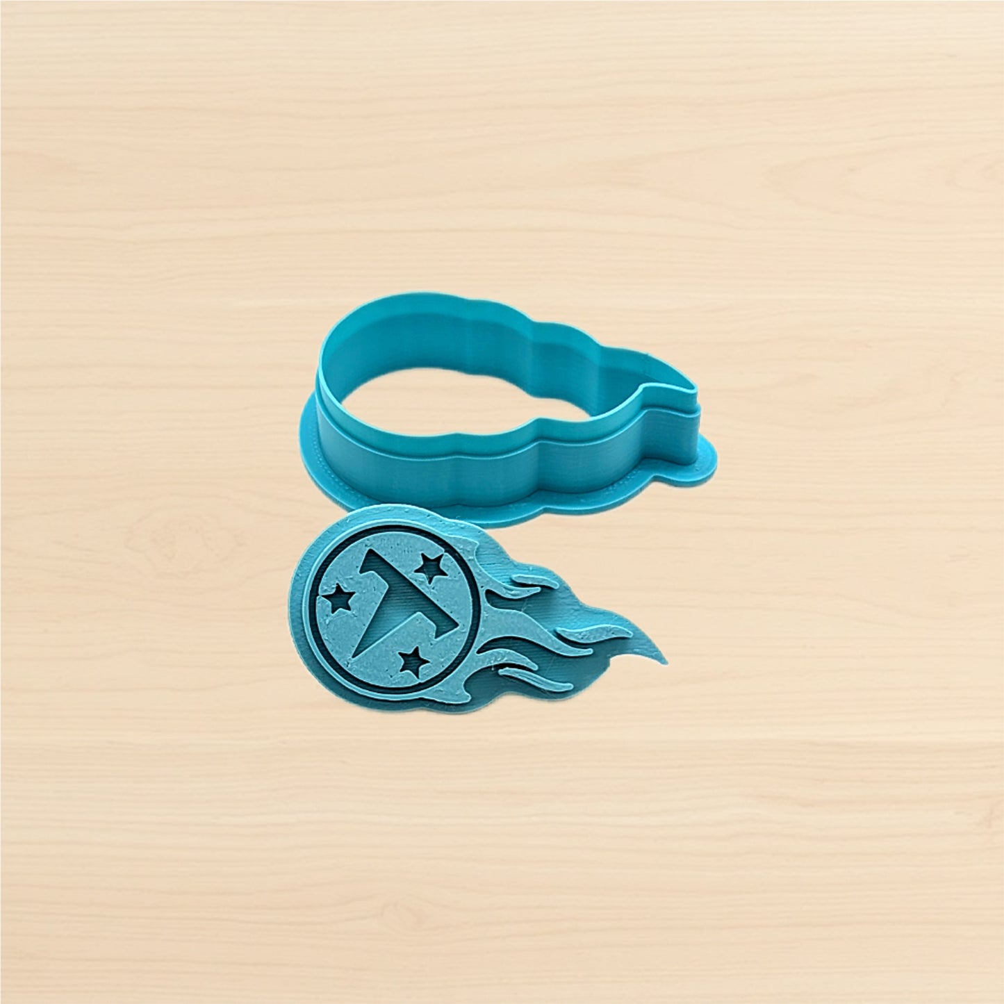 Tennessee Titans Cookie Cutter & Embossing Stamp for Cookies, Ceramics, Pottery, Polymer Clay, Fondant - Multi-Medium Craft & Baking Tool