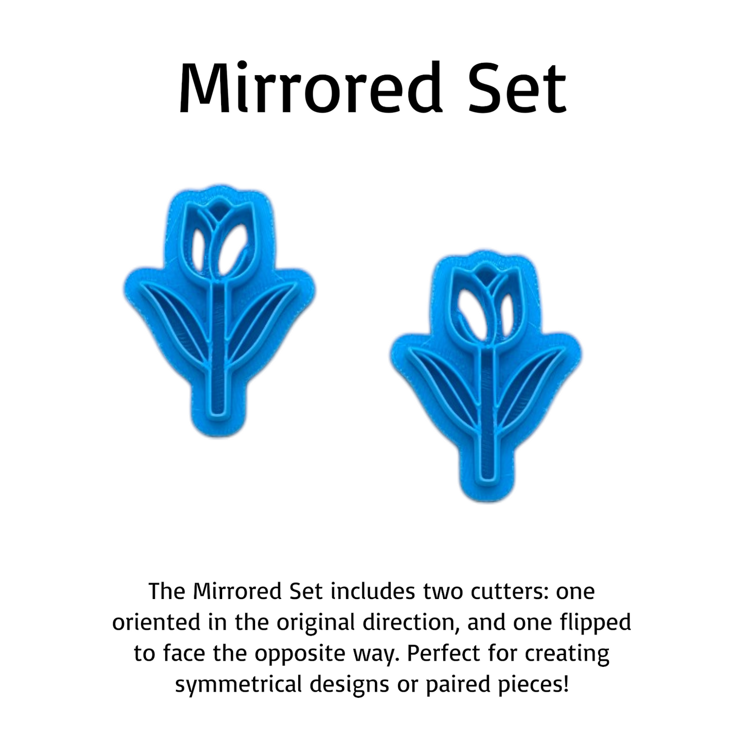 Single Tulip (Style A) Cookie Cutter: Ideal for Cookies, Ceramics, Pottery, Polymer Clay, and Fondant