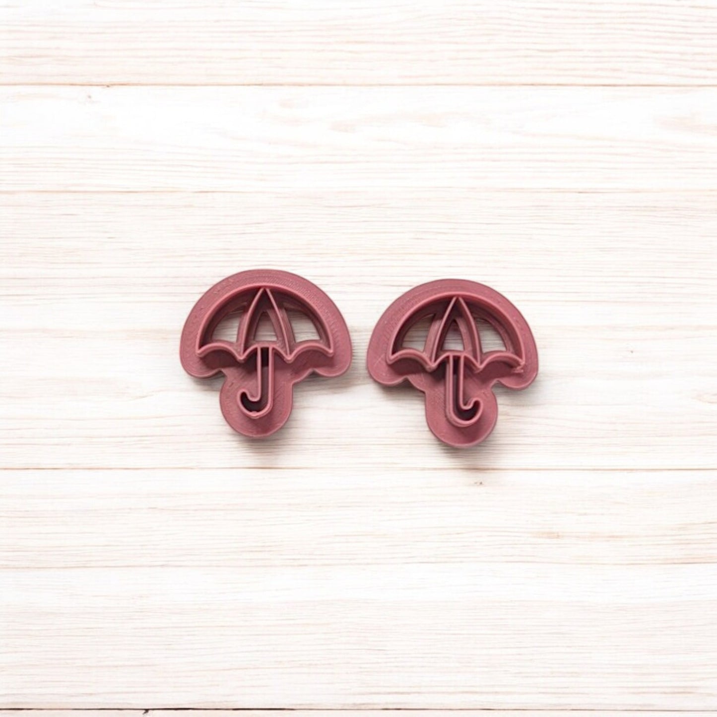 Open Umbrella Cookie Cutter: for Cookies, Ceramics, Pottery, Polymer Clay, Fondant and More