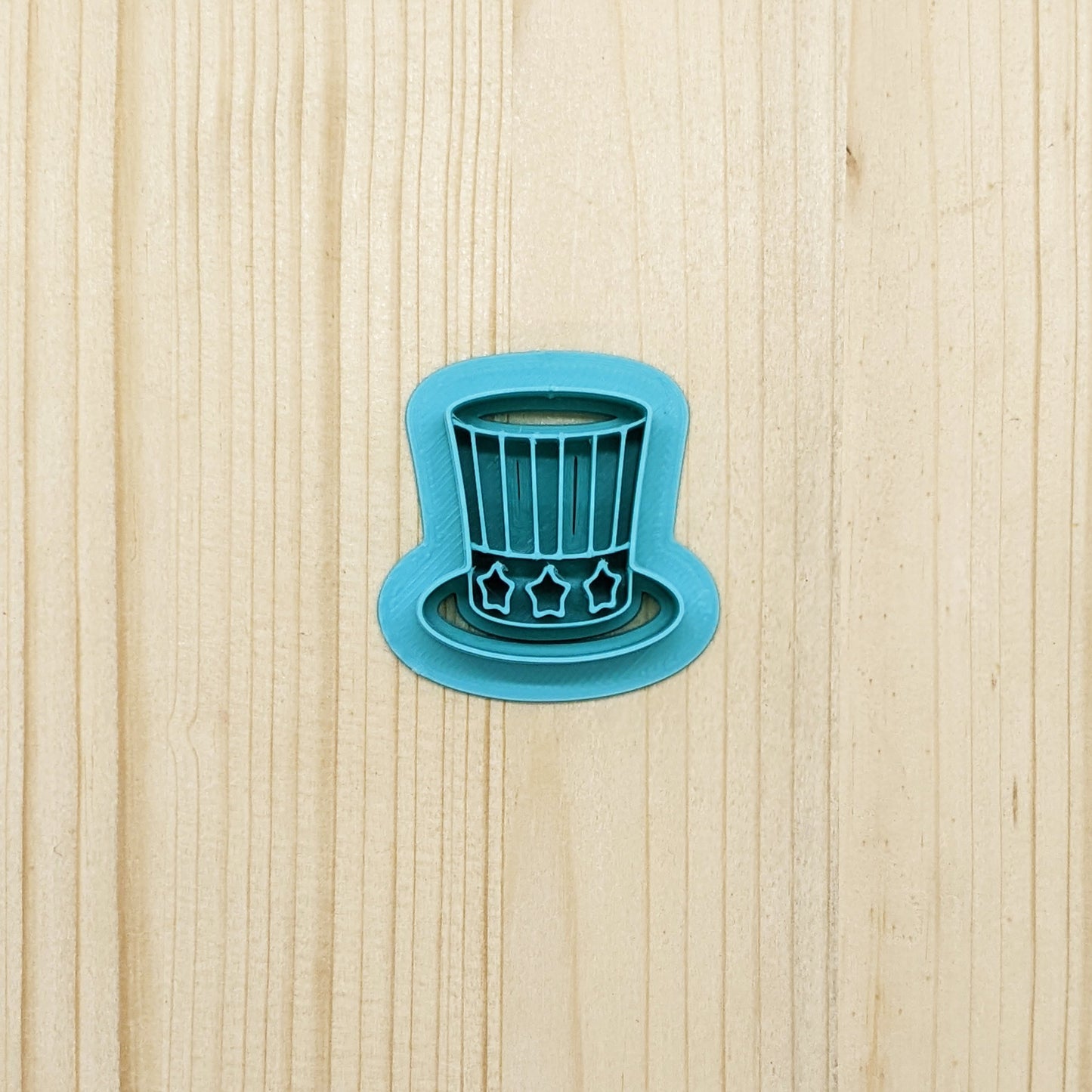 Uncle Sam Top Hat Cutter for Cookies, Ceramics, Pottery, Polymer Clay, Fondant - Multi-Medium Craft & Baking Tool