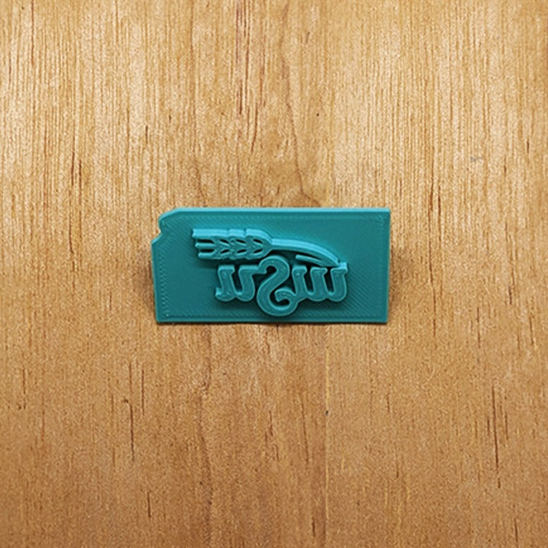 Kansas Map Cookie Cutter, with KU, K-State & WSU Embossing Stamp Options