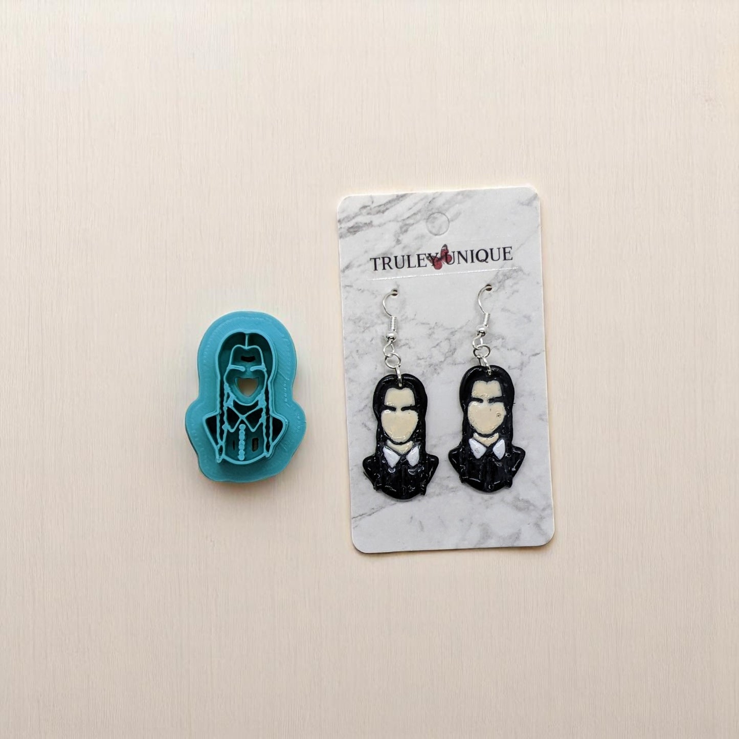 Wednesday Addams Cookie Cutter: Ideal for Cookies, Ceramics, Pottery, Polymer Clay, & Fondant