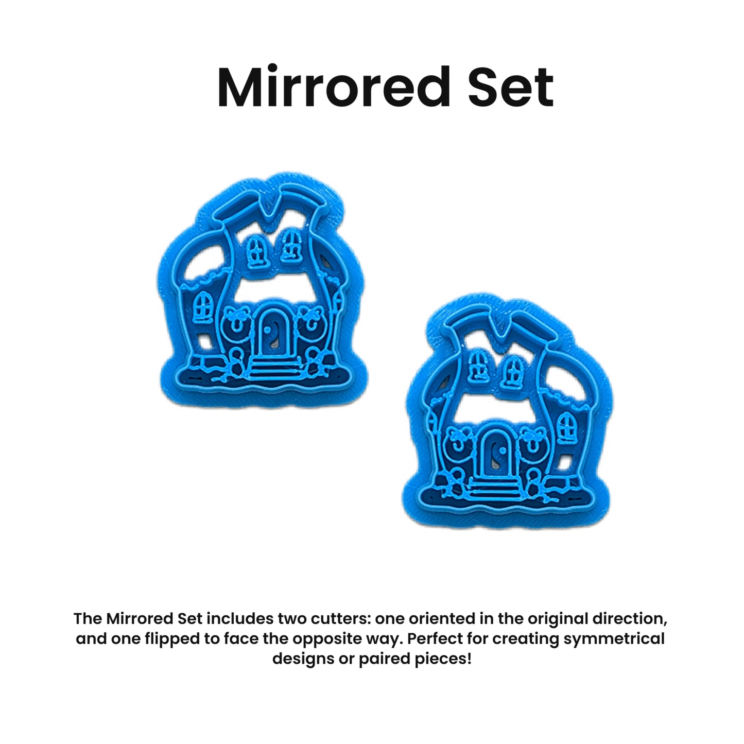 Whoville Inspired Snow Covered Cottage House Cookie Cutter: Ideal for Cookies, Ceramics, Pottery, Polymer Clay, and Fondant