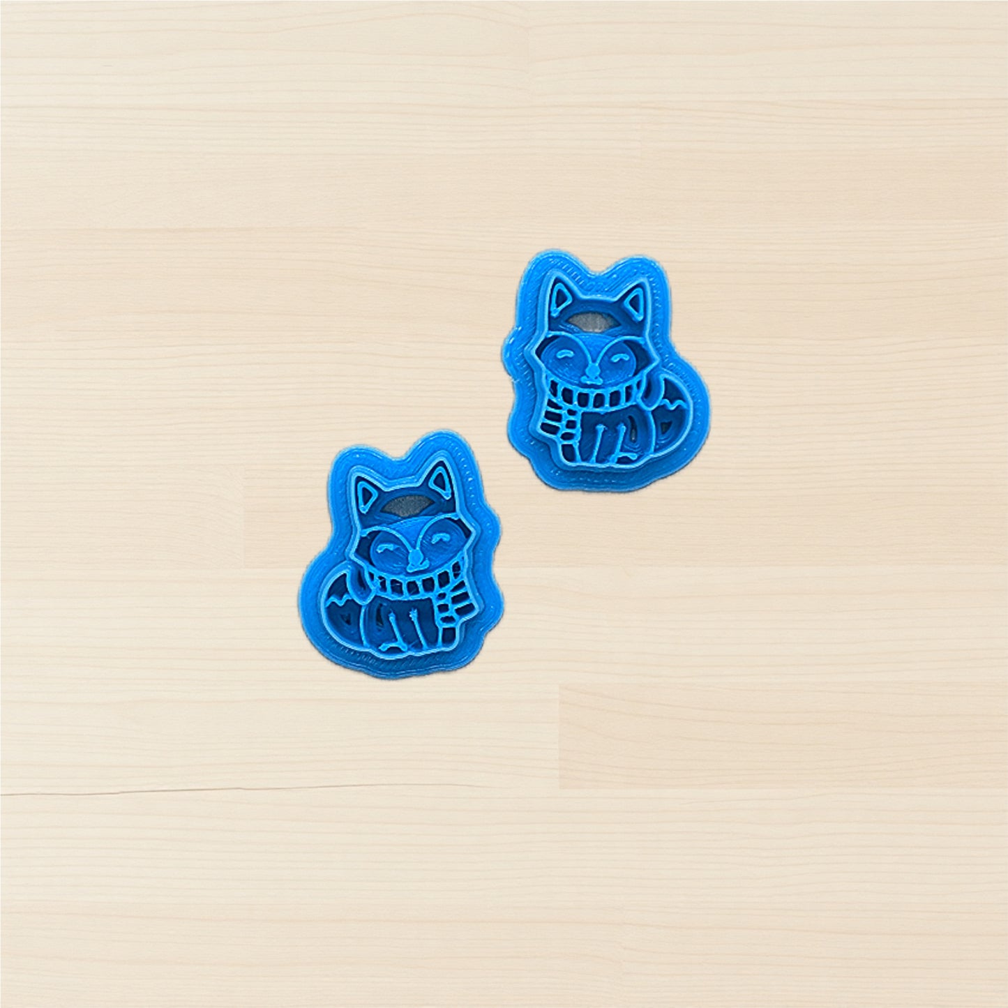 Winter Wanderer Fox Cookie Cutter: Idea for Cookies, Ceramics, Pottery, Polymer Clay, Fondant