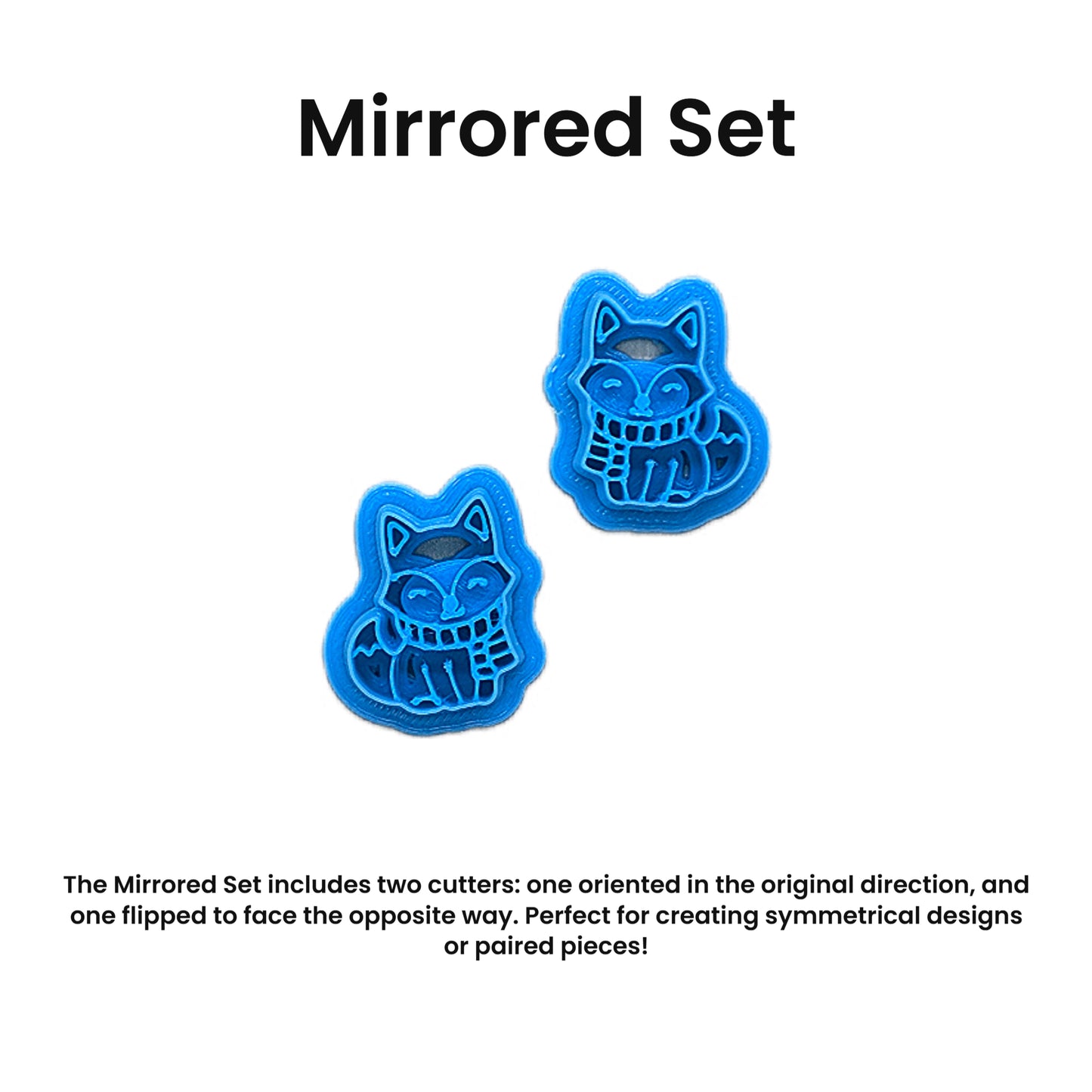 Winter Wanderer Fox Cookie Cutter: Idea for Cookies, Ceramics, Pottery, Polymer Clay, Fondant