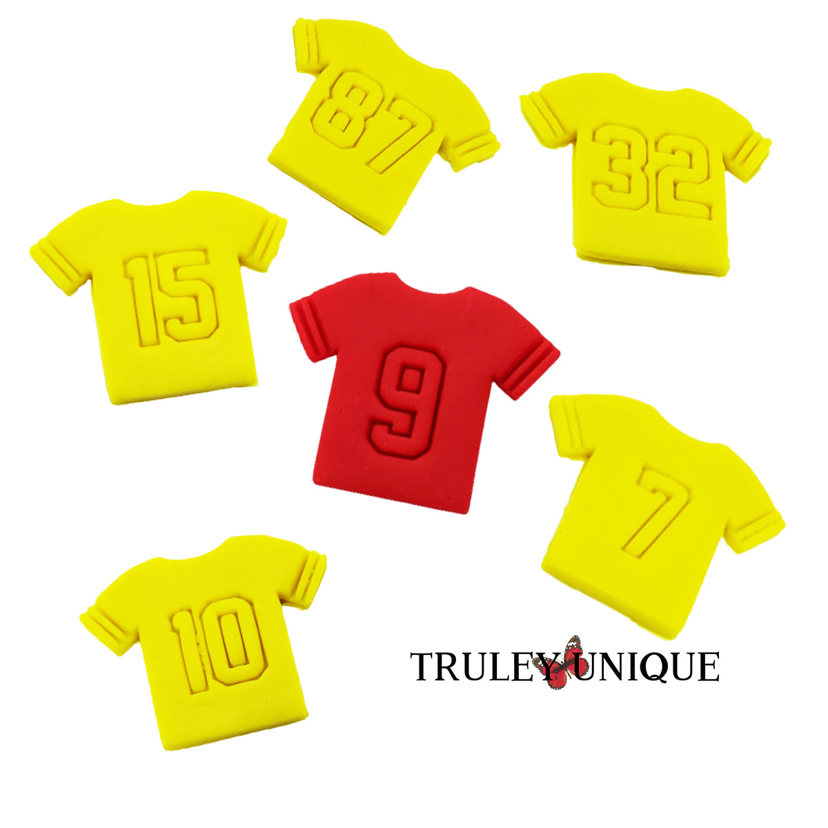 Football Jersey Cookie Cutter/Clay Cutter with Customizable Player Number Option | Style A