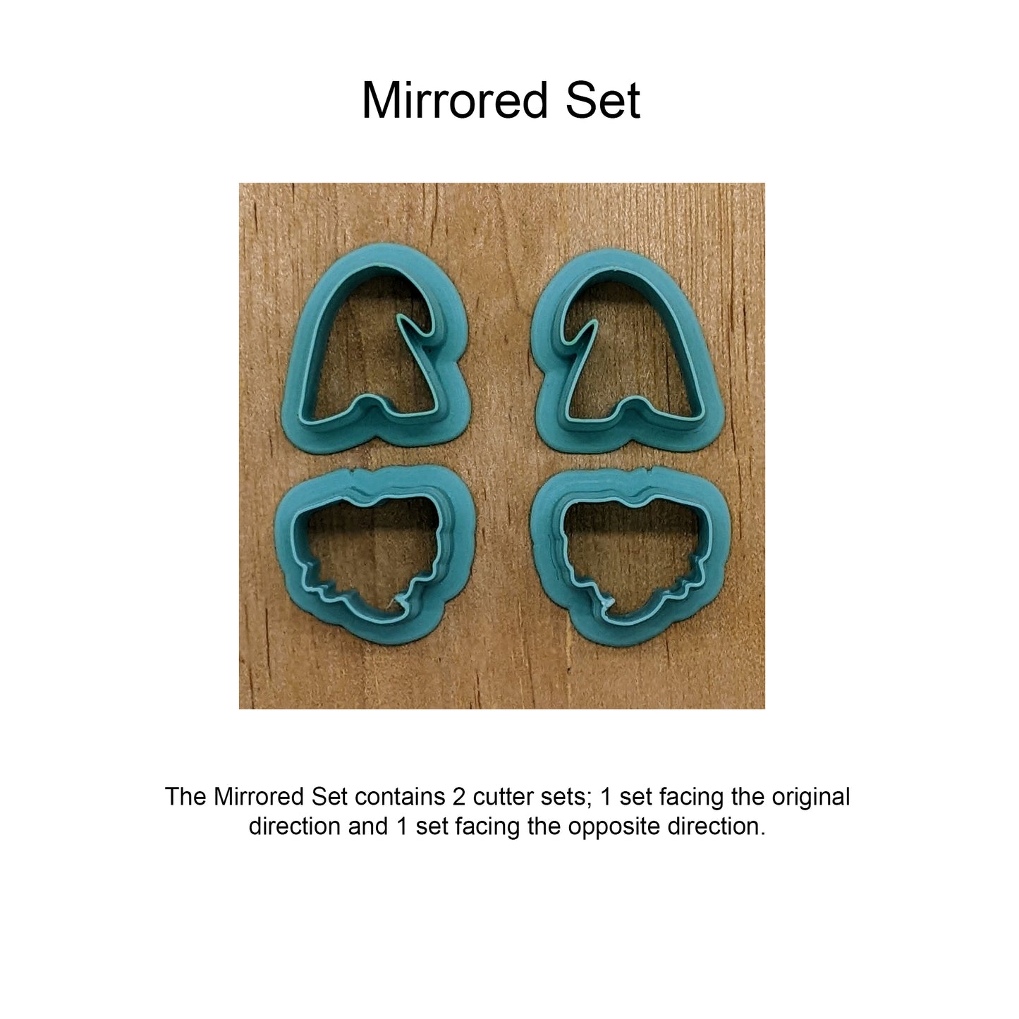 Gnome Hat and Beard, 2 Piece, Cookie/Clay Cutter Set