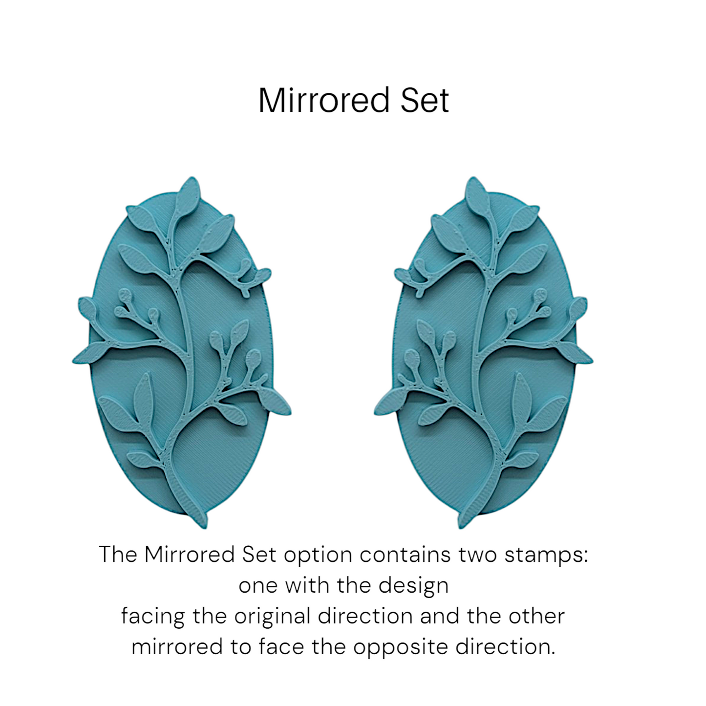 Leaves & Buds Embossing Stamp: Ideal for Cookies, Ceramics, Pottery, Polymer Clay, and Fondant