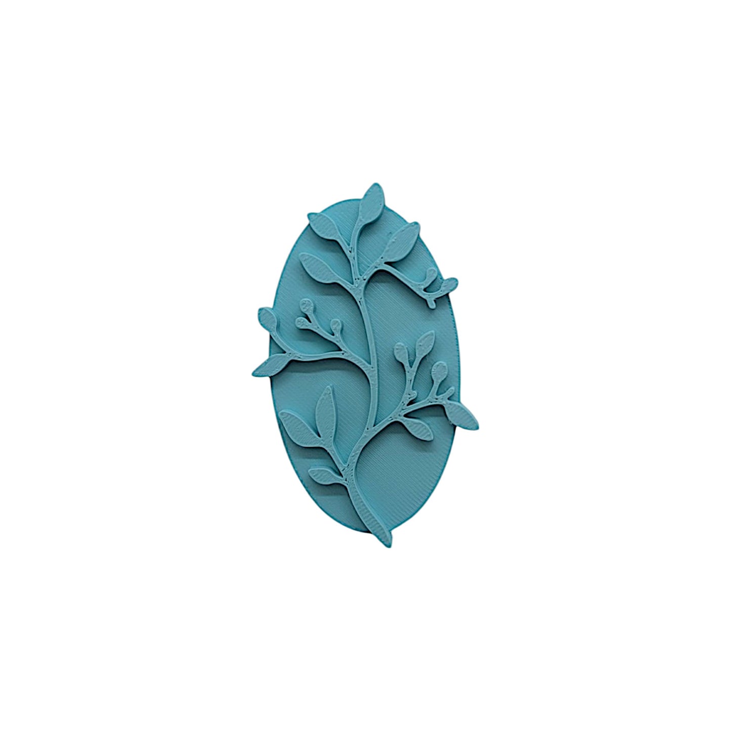Leaves & Buds Embossing Stamp: Ideal for Cookies, Ceramics, Pottery, Polymer Clay, and Fondant