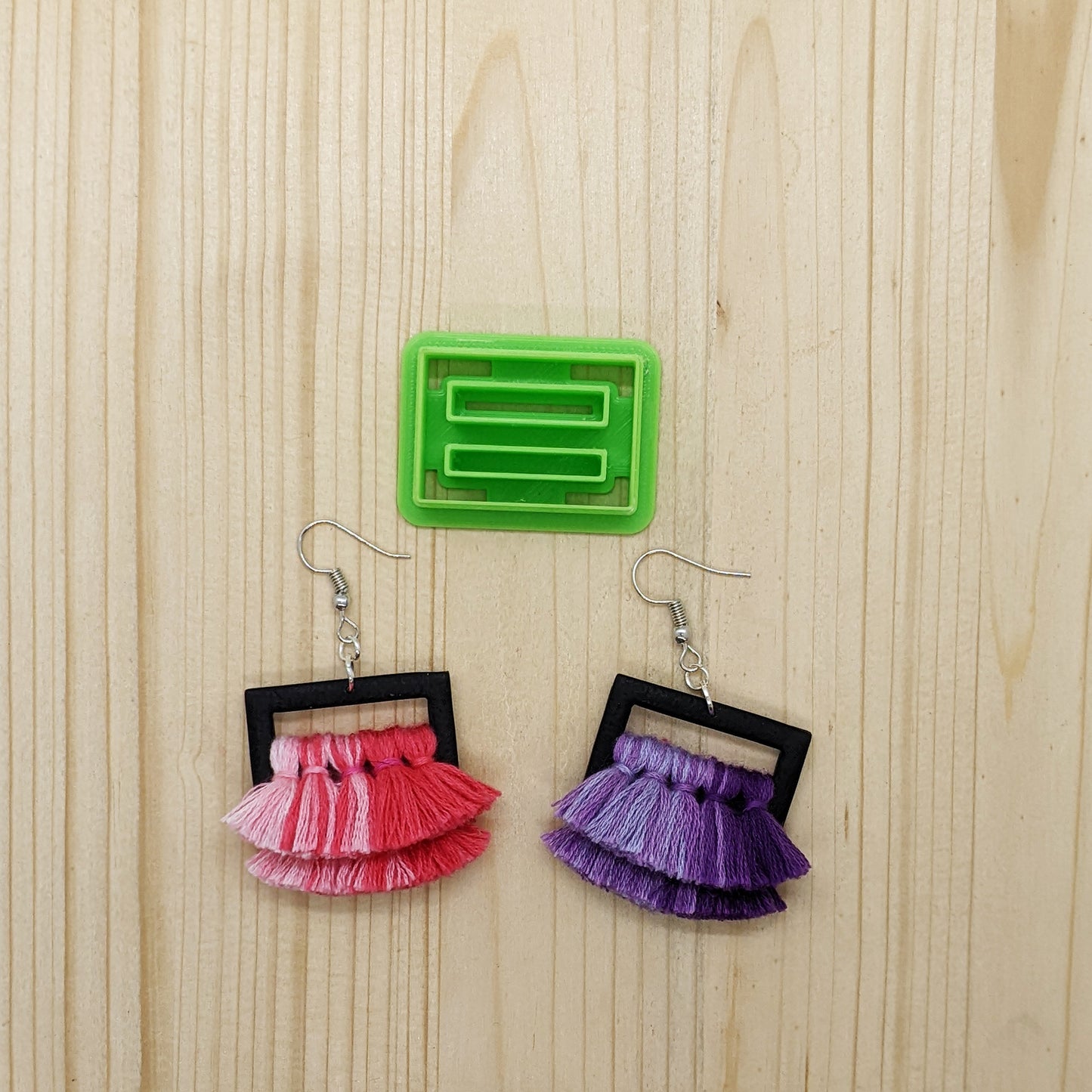 Rectangle Tassel Hanger Buckle Cutter for Ceramics, Pottery, Polymer Clay, & Fondant
