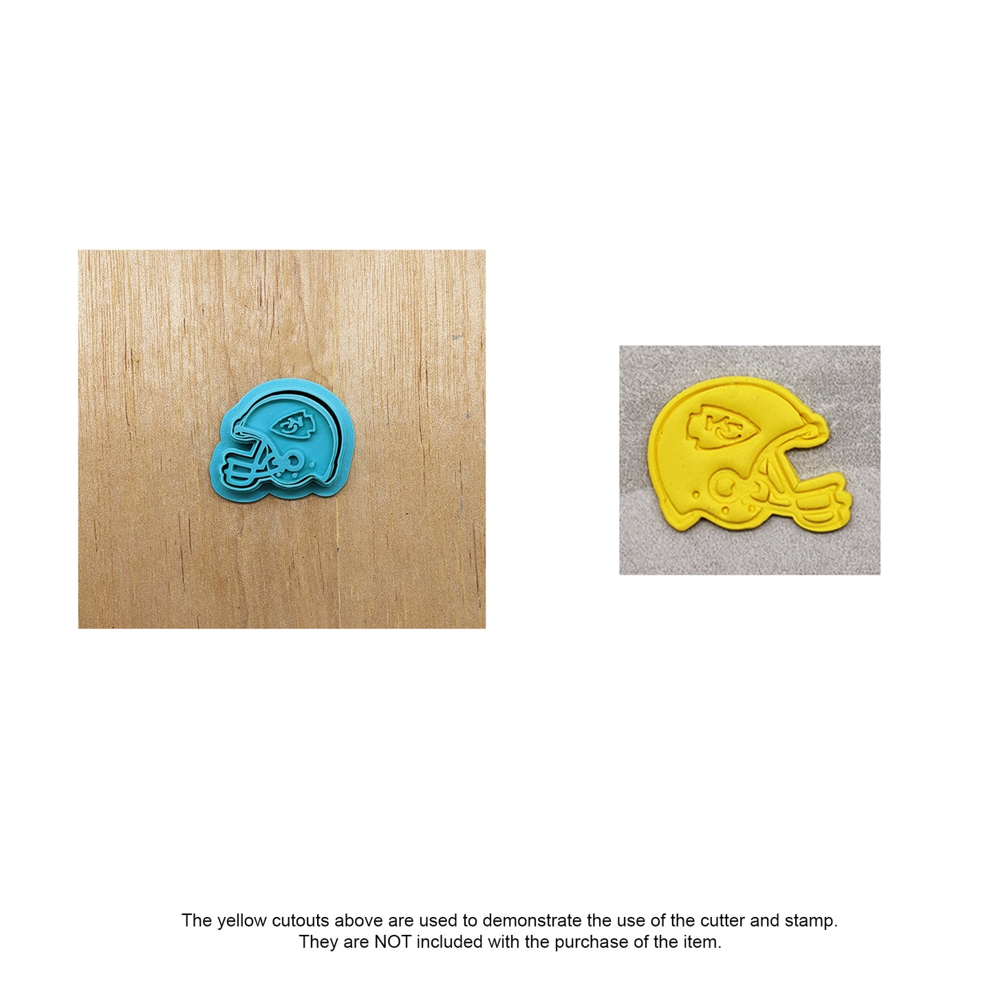 Kansas City Chiefs Football Helmet Cookie Cutter & Stamp Set