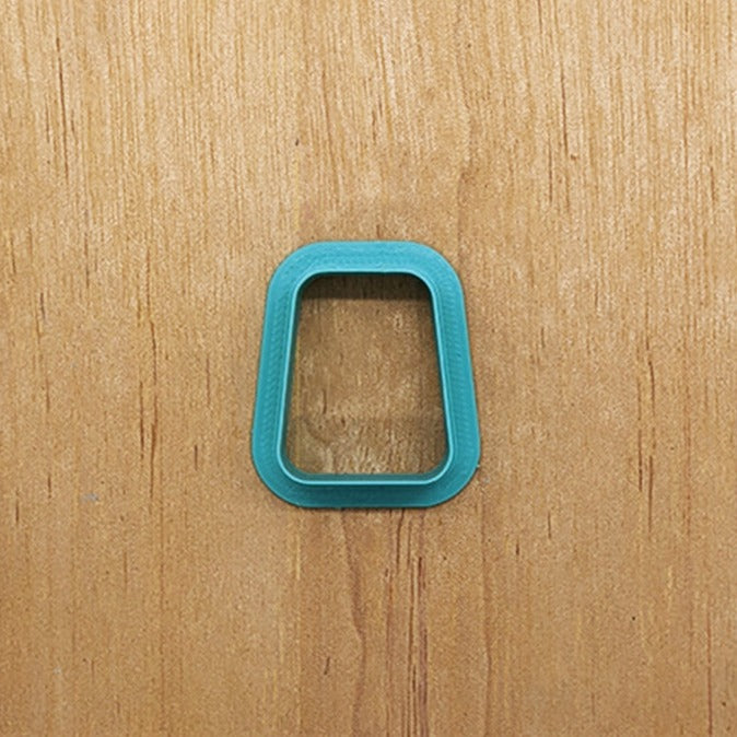Rounded Edge Trapezoid Cookie Clay/Clay Cutter