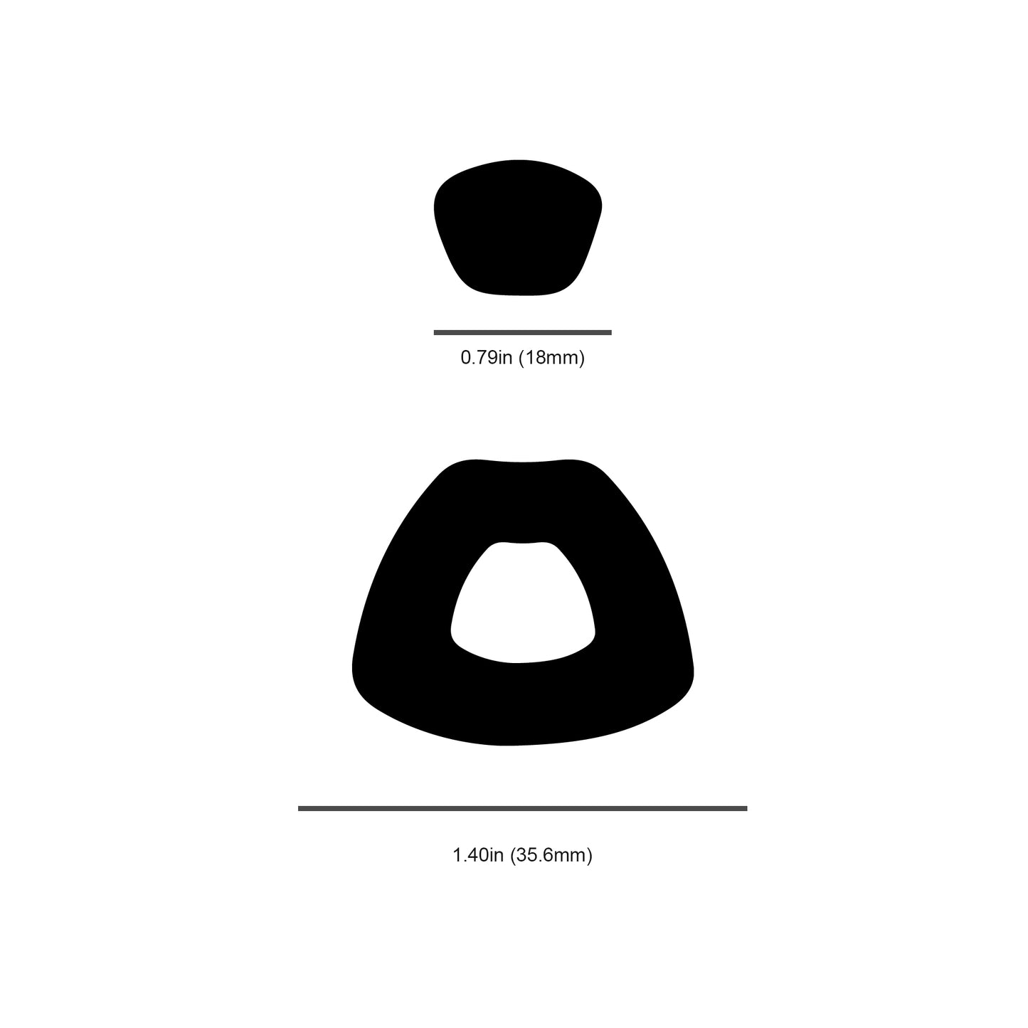 Rounded Trapezoids 2-Piece Cutter Set: Idea for Polymer Clay Earrings