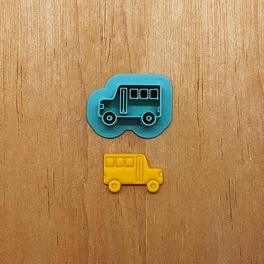 School Bus Cookie Cutter: Versatile Tool for Cookies, Ceramics, Pottery, Fondant, and More