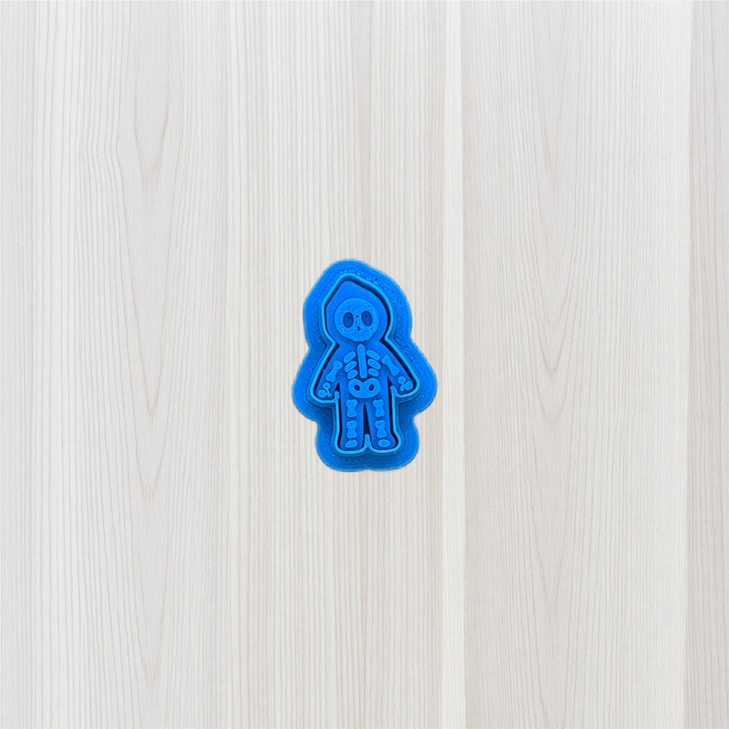 Lil’ Skeleton Hoodie Cookie Cutter & Stamp Set: Versatile Tool for Cookies, Ceramics, Pottery, Fondant, and More