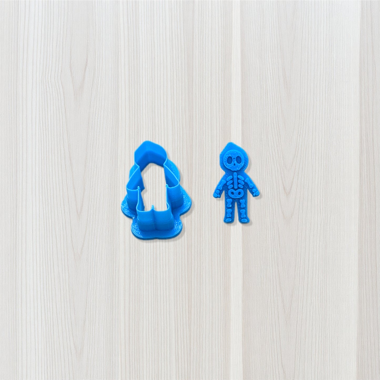 Lil’ Skeleton Hoodie Cookie Cutter & Stamp Set: Versatile Tool for Cookies, Ceramics, Pottery, Fondant, and More