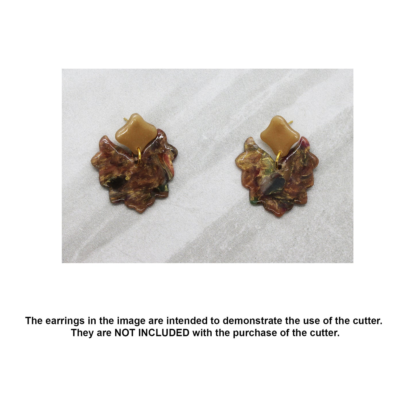 Moroccan Shapes Polymer Clay Earring Cutter Set - 2 Piece | Precision Crafted for Unique Designs