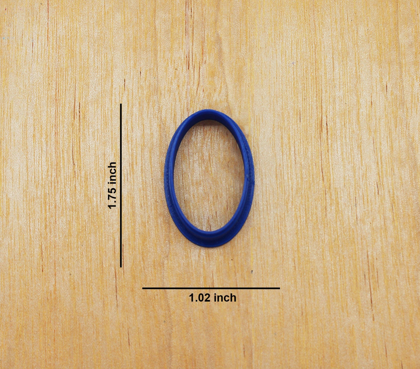 Oval Shape Cookie Cutter for Cookies, Ceramics, Pottery, Polymer Clay, Fondant - Multi-Medium Craft & Baking Tool
