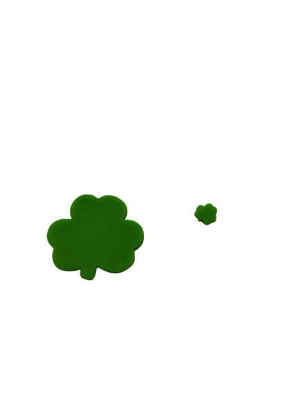 Chunky Shamrock Cookie Cutter - Ideal for Cookies, Ceramics, Pottery, Polymer Clay, Fondant & More