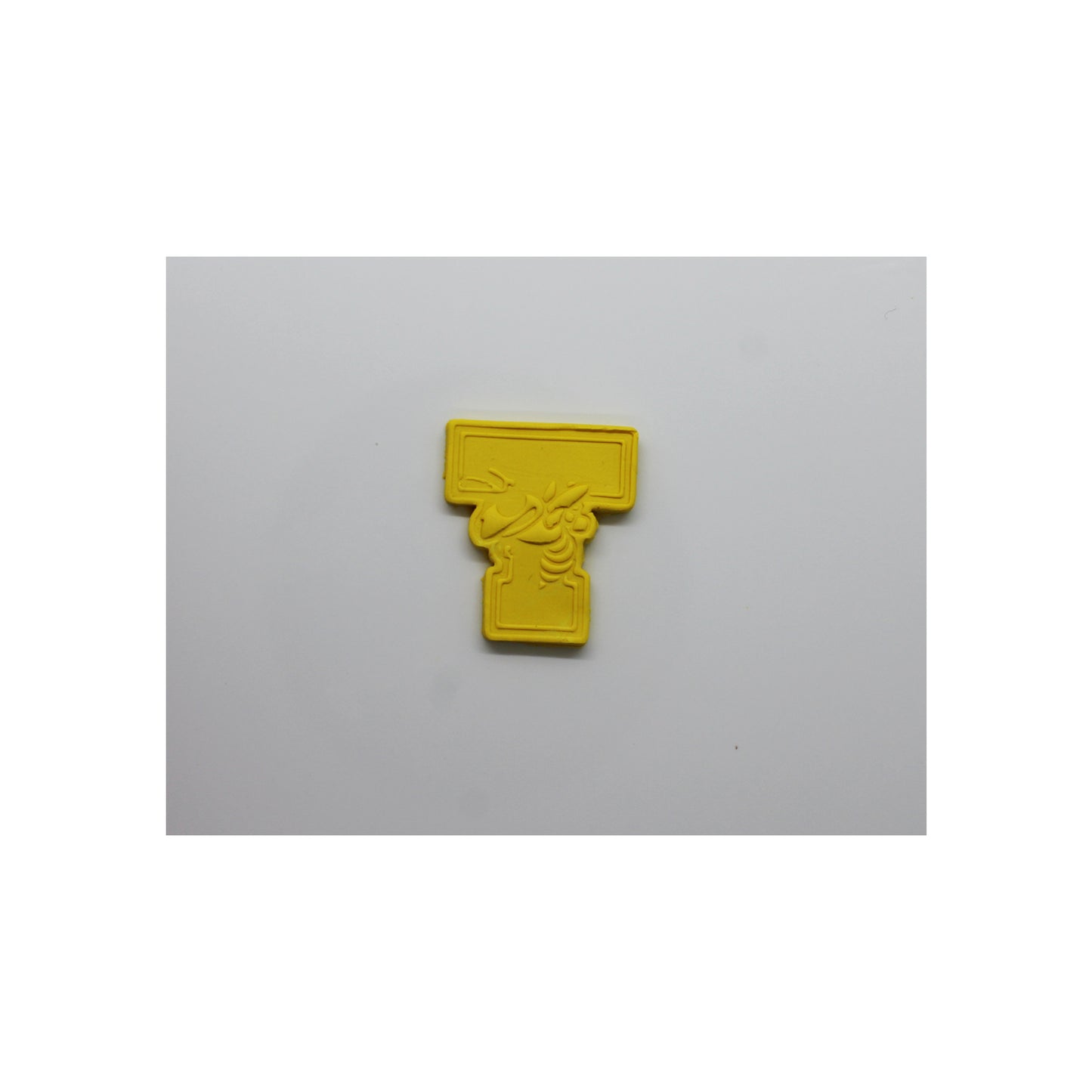 Georgia Tech T with Yellow Jacket Cookie Cutter for Cookies, Ceramics, Pottery, Polymer Clay, Fondant - Multi-Medium Craft & Baking Tool