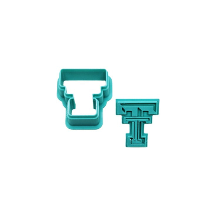 Texas Tech Cutter & Stamp Set: Versatile Tool for Cookies, Ceramics, Pottery, Fondant, and More